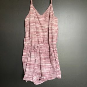 Mossimo red and white romper